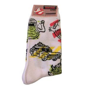 Ghostbuster Mens Crew Socks Large 8-12 I AIN'T AFRAID OF NO GHOST